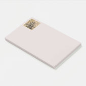 Vintage Schiff und Karte Post-it Klebezettel (angewinkelt)
