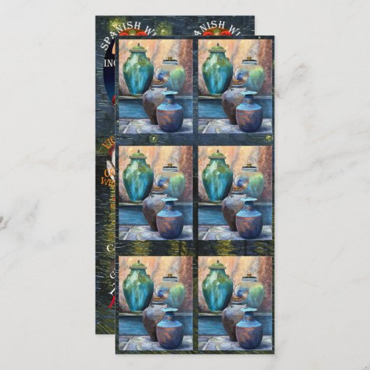 Vintage Schiffe Akrylkunst Feiertagskarte (Vorne/Hinten)