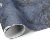 Vintage Schiffe auf Blue Geschenkpapier (Rolleneckpunkt)