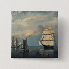 Vintage Schiffe Salem Harbor Button
