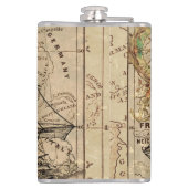 Vintage Schifffahrtskarte Flachmann (Rückseite)