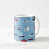 Vintage Schiffsführung Kaffeetasse (VorderseiteRechts)