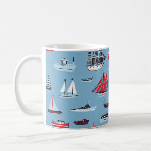 Vintage Schiffsführung Kaffeetasse