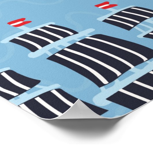 Vintage Schiffsführung Poster (Ecke)