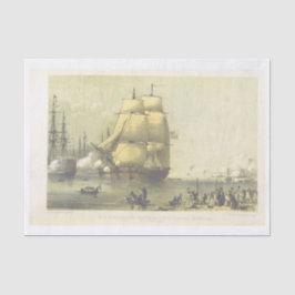 Vintage Schiffskunst Seidenpapier