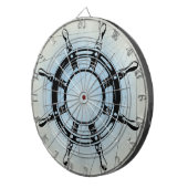Vintage-Schiffssteuer für die Navigation Dartscheibe (Vorderseite rechts)