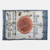 VINTAGE-SCHILD GESCHIRRTUCH (Horizontal)