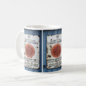VINTAGE-SCHILD KAFFEETASSE (Vorderseite Links)