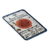 VINTAGE SCHILD MAGNET (Rechte Seite)