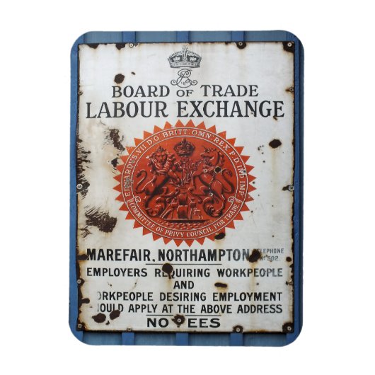VINTAGE SCHILD MAGNET (Vertikal)