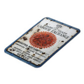 VINTAGE SCHILD MAGNET (Linke Seite)