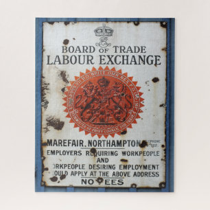 VINTAGE SCHILD PUZZLE