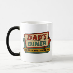Vintage-Schilder von Dad’s Diner – Ben-Day 1950er Verwandlungstasse