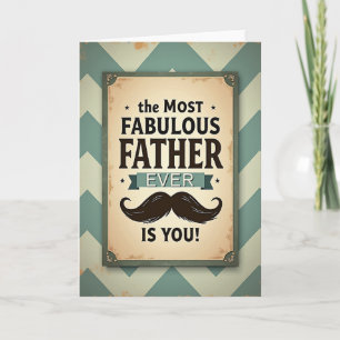 Vintage-Schilderkarte Fabelhafter Vater Karte
