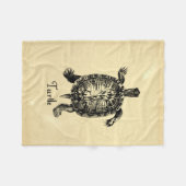 VINTAGE SCHILDKRÖTE FLEECEDECKE (Vorderseite (Horizontal))