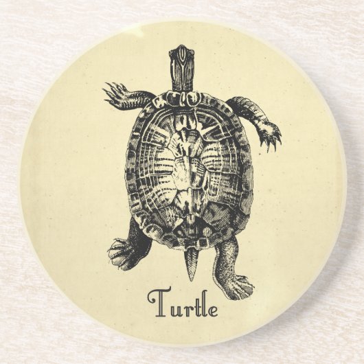 VINTAGE SCHILDKRÖTE GETRÄNKEUNTERSETZER (Vorne)
