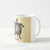 VINTAGE SCHILDKRÖTE KAFFEETASSE (VorderseiteRechts)