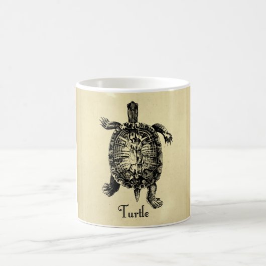 VINTAGE SCHILDKRÖTE KAFFEETASSE (Mittel)