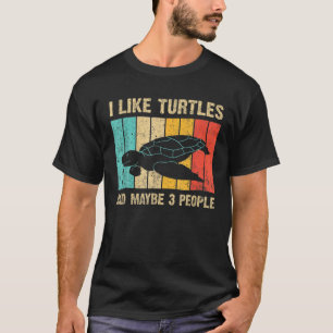 Vintage-Schildkröte Meeresschildkröte Retro T-Shirt