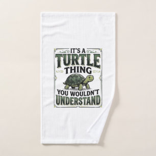 Vintage-Schildkröten-Sache Lustiges Schildkrötenli Handtuch