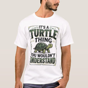 Vintage-Schildkröten-Sache Lustiges Schildkrötenli T-Shirt