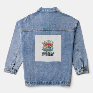 Vintage-Schildkrötenliebhaber leicht von Schildkrö Jeansjacke