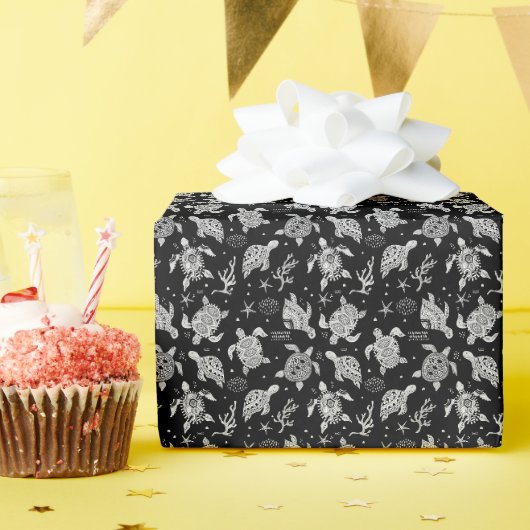 Vintage Schildkrötenmuster Geschenkpapier (Geburtstagsparty)