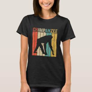 Vintage Schimpanse Affe Schimpanse Wildlife Schimp T-Shirt