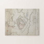 Vintage Schlacht bei Bunker Hill Map (1775) Puzzle (Horizontal)