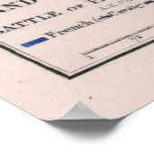 Vintage Schlacht von Paris Map (1814) Poster (Ecke)