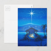 Vintage Schlachtabendszene Feiertagspostkarte (Vorne/Hinten)