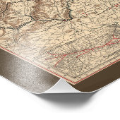 Vintage Schlachtfelder in Virginia, Ziviler Krieg, Fotodruck (Ecke)