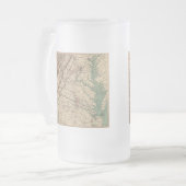Vintage Schlachtfelder in Virginia, Ziviler Krieg, Mattglas Bierglas (Vorderseite Links)