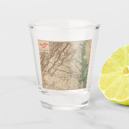 Vintage Schlachtfelder in Virginia, Ziviler Krieg, Schnapsglas