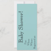 Vintage Schlafenbaby-Baby-Duschen-Einladungen Einladung (Rückseite)