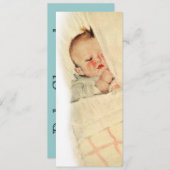 Vintage Schlafenbaby-Baby-Duschen-Einladungen Einladung (Vorne/Hinten)