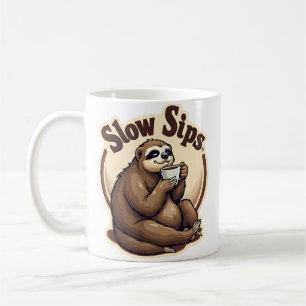 Vintage Schlafender Faultier Kaffeeliebhaber Süß R Kaffeetasse