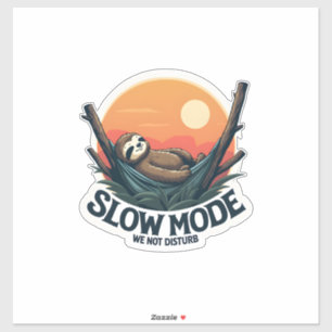 Vintage-Schlafendes-Faultier-Shirt Lustiges Langsa Aufkleber