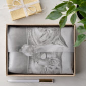 Vintage Schlafkatzen Lithograph, 1874 Decoupage Seidenpapier (Geschenk)