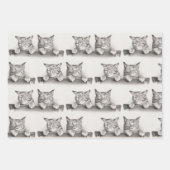 Vintage Schlafkatzen Lithograph, 1874 Geschenkpapier Set (Vorderseite 2)