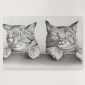 Vintage Schlafkatzen Lithograph, 1874 Puzzle (Horizontal)