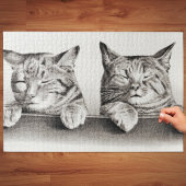 Vintage Schlafkatzen Lithograph, 1874 Puzzle