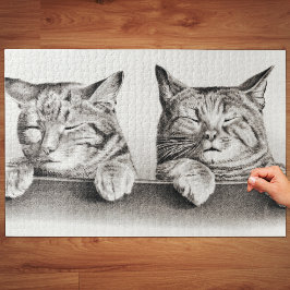 Vintage Schlafkatzen Lithograph, 1874 Puzzle