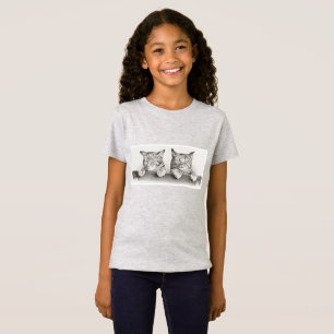 Vintage Schlafkatzen Lithograph, 1874 T-Shirt