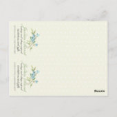 Vintage Schlafsäugchendusche nach Maß Tag Postkarte (Rückseite)