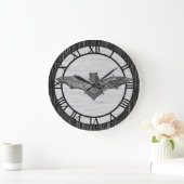 Vintage Schläger-Illustration Große Wanduhr (Zuhause)