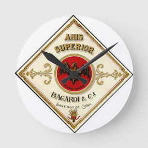 Vintage Schläger-Wand-Uhr Runde Wanduhr