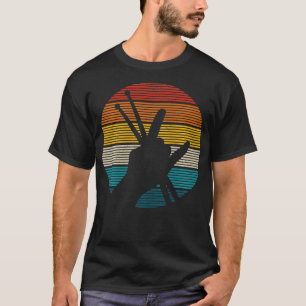 Vintage-Schlagzeuger-Schlagzeugstöcke Rock Roll Ha T-Shirt