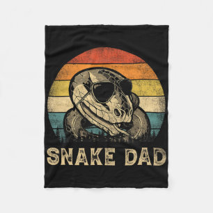 Vintage Schlange Dad Schlangenliebhaber Daddy Vate Fleecedecke