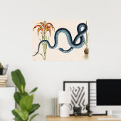 Vintage Schlangen-Illustration Poster (Heimbüro)